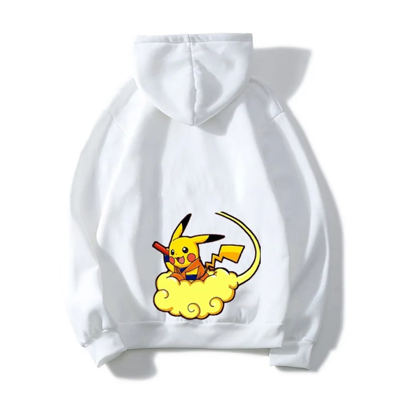 Dragon Ball Pika Funny Hoodies Kids Kawaii Pikachu Pokemob Print Baby Girls Sweatshirt Long Sleeve Boys Clothes Casual Kpop Tops