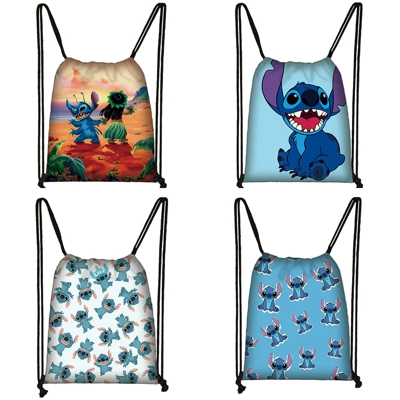 Popular Anime Print Drawstring Bag Women Travel Bag Teenager School Bag Brown Girl And Boy Backpack Fashion Female Storage Bags