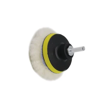 

Sticky Disk Polishing Pads Wool Ball Buffer Kit With Drill Adapter Reusable Auto Washable 8Pcs