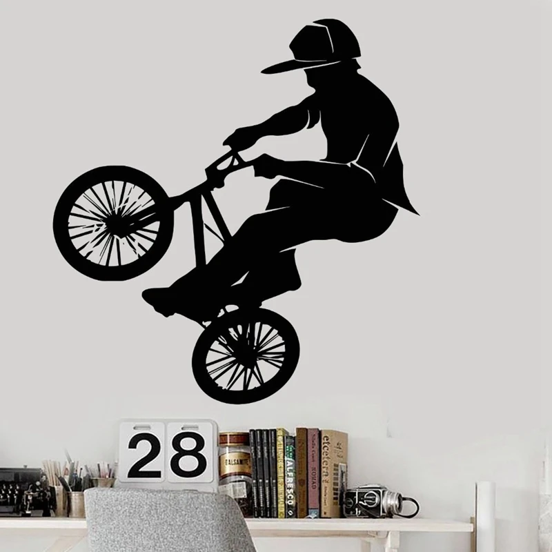 BMX велосипед магазин стикер на стену индивидуальные спортивные плакаты