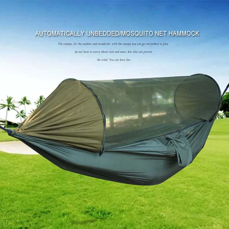 

280*140cm Portable Outdoor Hammock with Mosquito Net Fabric High Strength Hanging Bed for Sleeping Swing Camping hangmat 
