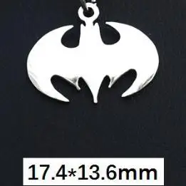 bat Подвески из нержавеющей стали компонент летучая мышь Супермен Акула пчела голубь медведь лапа птица кошка слон Лебедь Кулон Diy ювелирных изделий - Окраска металла: bat