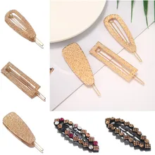 Геометрические полые банты кролик звезды узел Заколки Зажимы для женщин волосы сторона Bobby шпильки конский хвост девушки металлические заколки