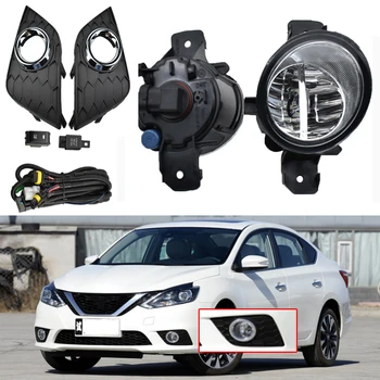 

LED fog lights for N issan Sentra Sylphy 2016-2018 fog light fog lights frame cover head light Grilles Harness wires kit covers