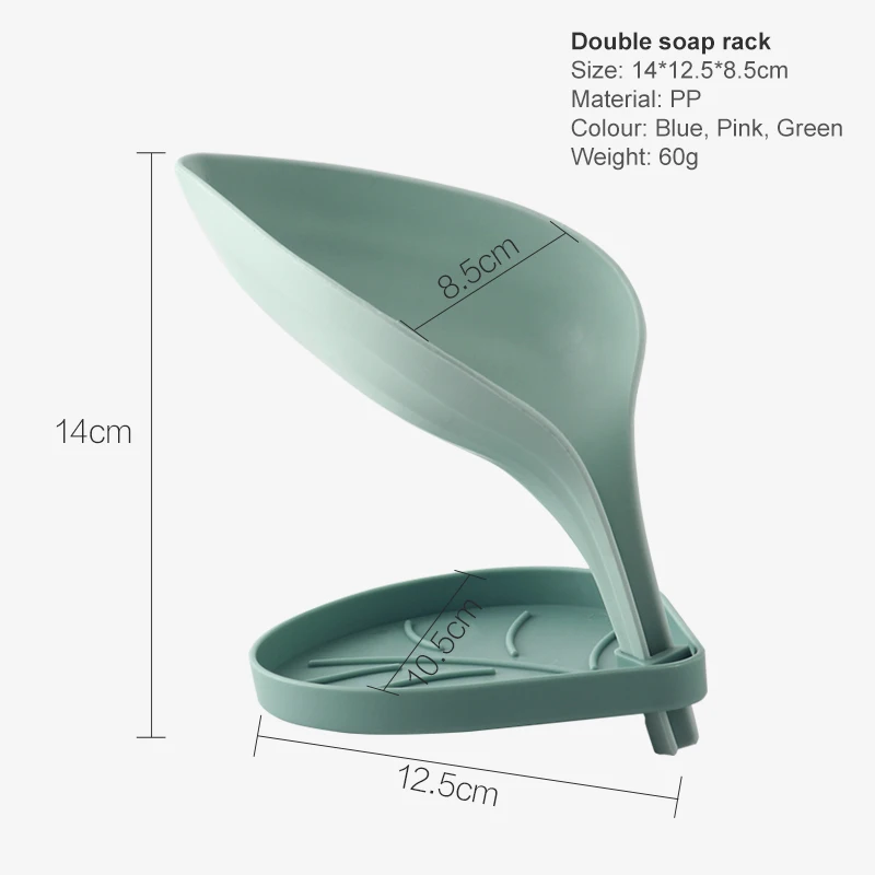 Двухслойная Коробка для мыла Mosodo ванной комнаты кухонная полка слива поднос в