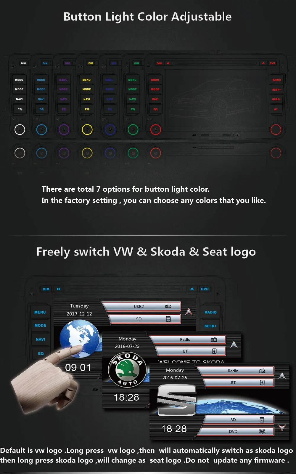 Flash Deal 7 Inch Car Multimedia Player Navigation Stereo DVD Car Radio 2 Din For VW GOLF SAGITAR JATTA MAGOTAN PASSAT B6 B7 Variant TOURAN 1