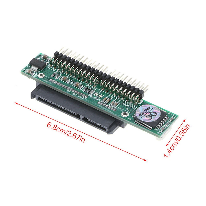 2 5 дюймов HDD SSD Serial ATA 7 + 15P Female to 44 Pin Male PATA IDE Port Adapter Card &quotSATA конвертер для
