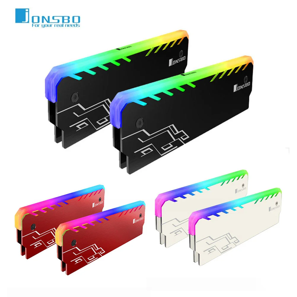 Jonsbo-ram Dissipador de Calor para Computador Ddr Rgb Radiator Memória Colorida Ddr3 Ddr4 Ddr5 Multi-funcional Cooling Vest Acessório de Computador