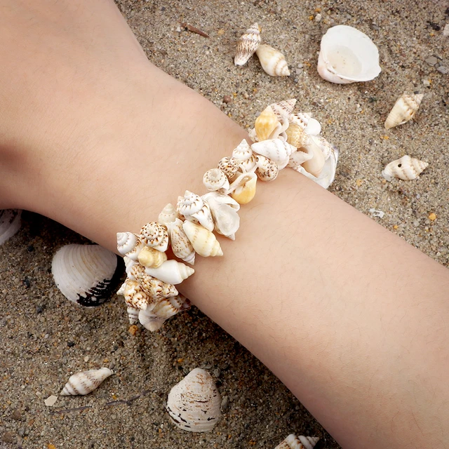 Seashell Baby Bracelet (4MM beads) – gemsbylaura