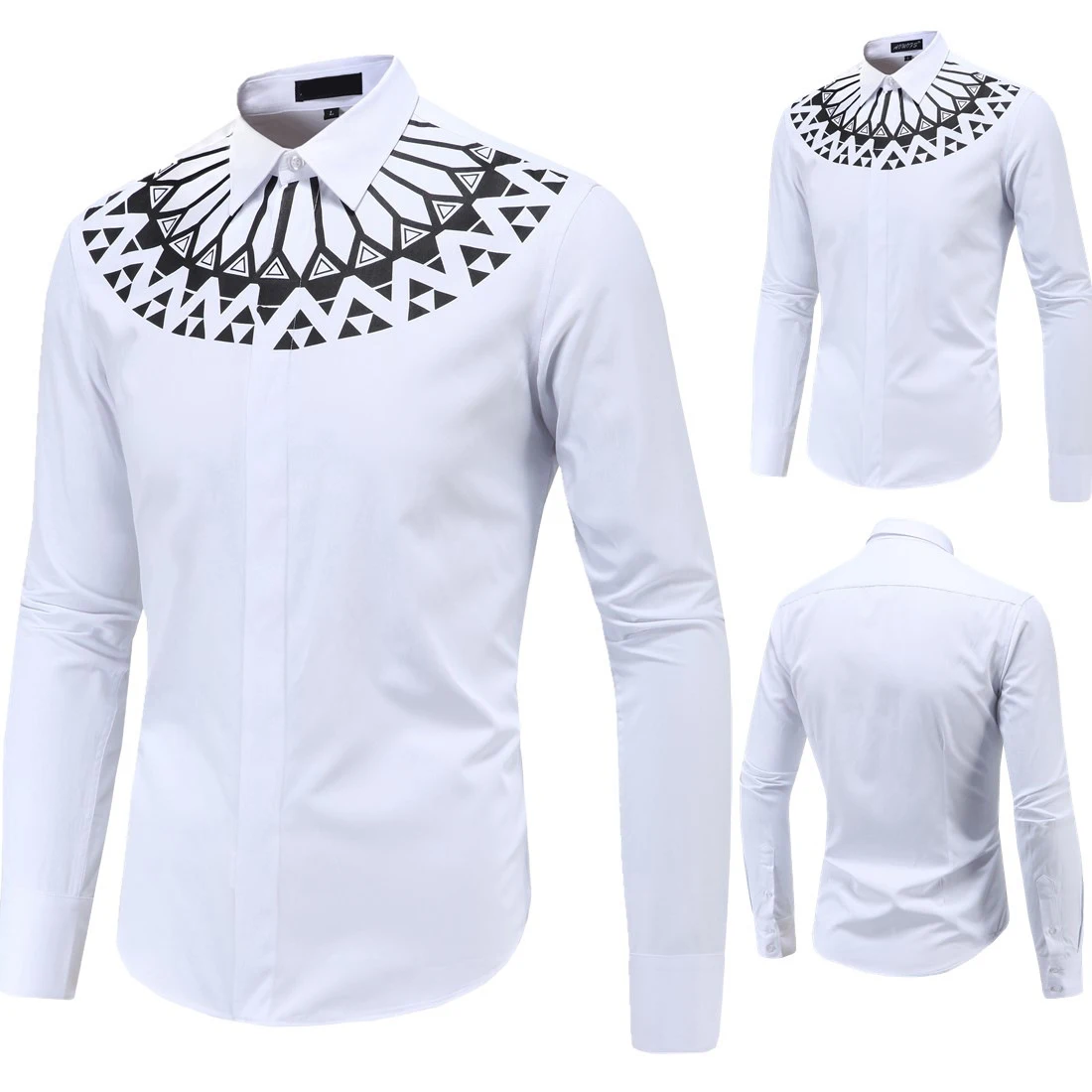 5XL мужские рубашки с принтом, Осенние, умные, повседневные, мужские, модные рубашки, без глажки, тонкая, с длинным рукавом, официальная одежда Hombre MOOWNUC