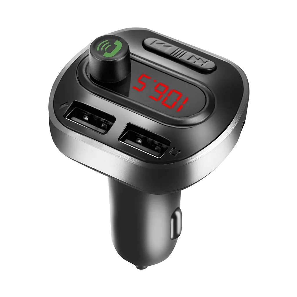 Музыкальный плеер воспроизводитель mp3 Bluetooth fm-передатчик MP3-плееры модулятор громкой связи двойной USB автомобильный комплект Поддержка TF карты U диск