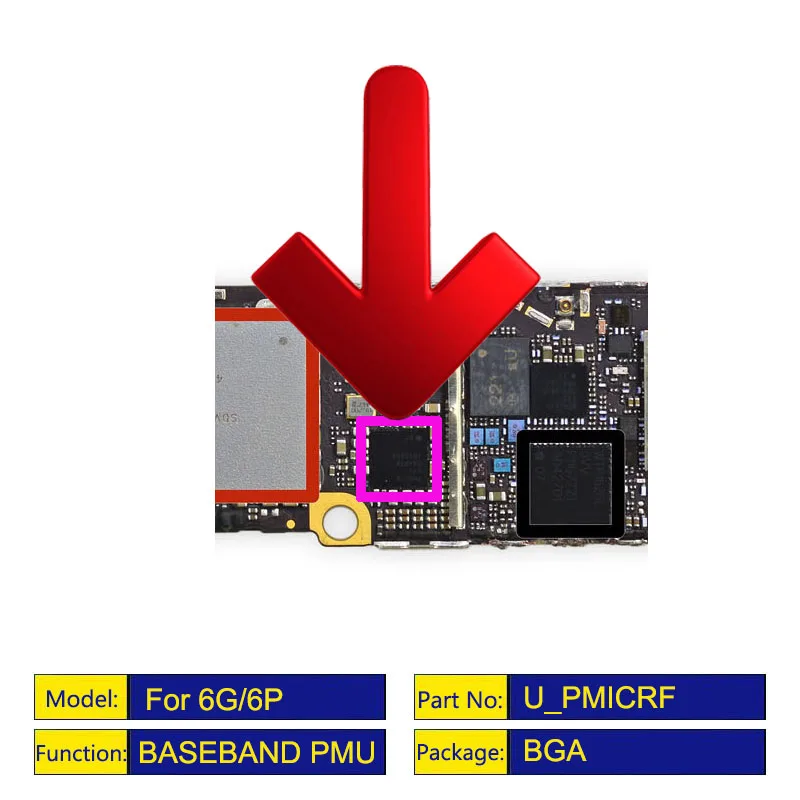 5pcs/lot U_PMICRF PM8019 for iphone 6 plus baseband Power PMU IC Chip | Мобильные телефоны и аксессуары