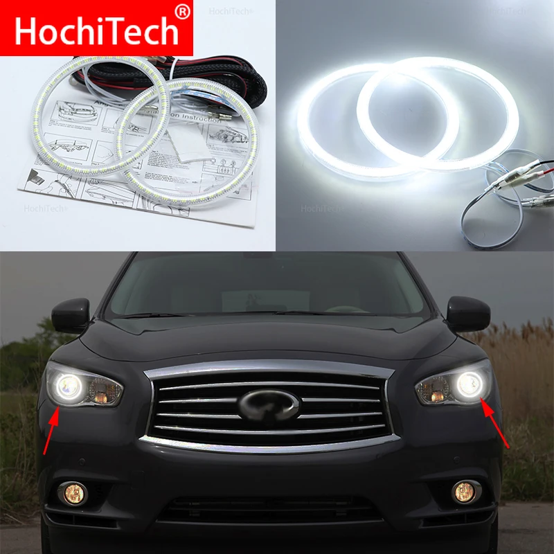 For Infiniti JX35 2011 2012 2013 Super Bright white color 3528 SMD led Angel Eyes kit daytime running light DRL UED 