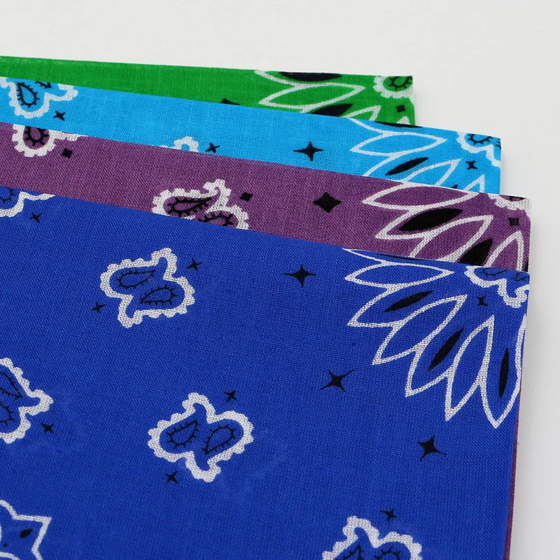 Hip-hop Men Bandana Scarf Printed Paisley Cotton Headband Handkerchiefs cycling bandana,bandana headscarf,cotton bandana,bandana neck cover,multifunctional bandana,motorcycle bandana