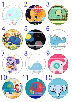 

Handmade Colorful picture Round Glass Cabochons Refrigerator magnet for Necklace Decoration and Phone Chain Accessaries256