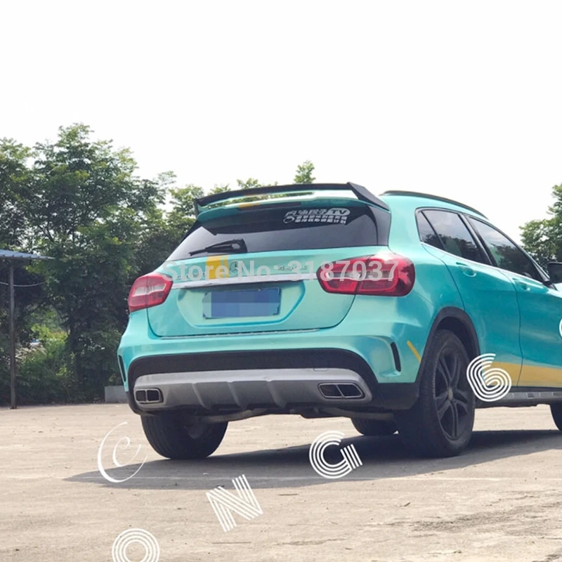 

For Benz GLA260 GLA45 Spoiler 2015+ABS Plastic Rear Roof Spoiler Wing Trunk Lip Boot Cover Car Styling