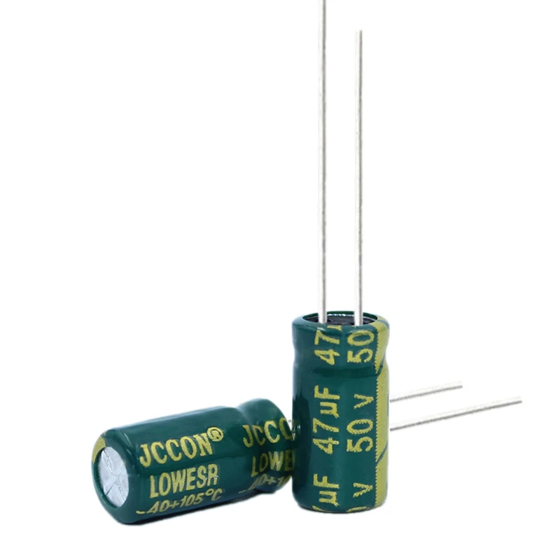 

Алюминиевый электролитический конденсатор 50 шт., высокая частота, низкое сопротивление, 50 В, 47 мкФ, 47 мкФ, 50 В, громкость: 6x12