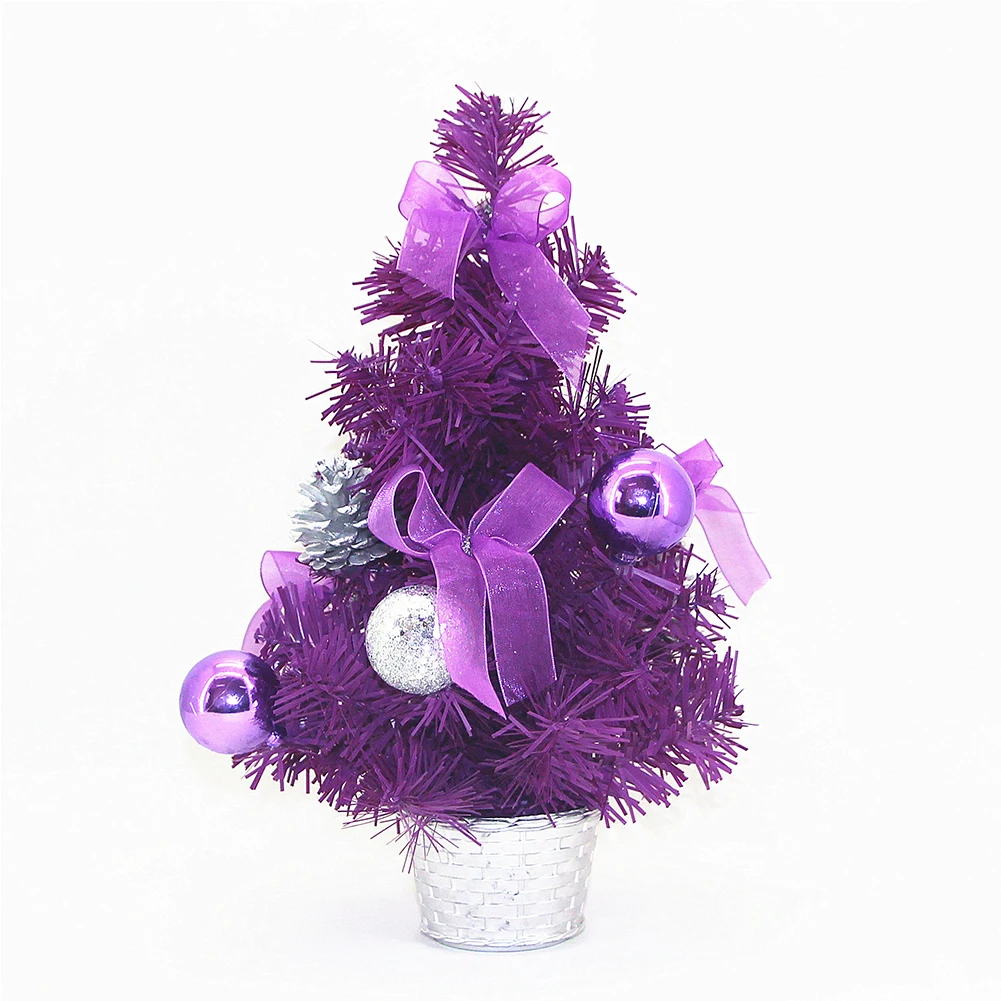 

30cm Mini Christmas Tree Xmas Artificial Tabletop Decorations Festival Miniature Tree Home Room Desktop Ornaments Children Gifts