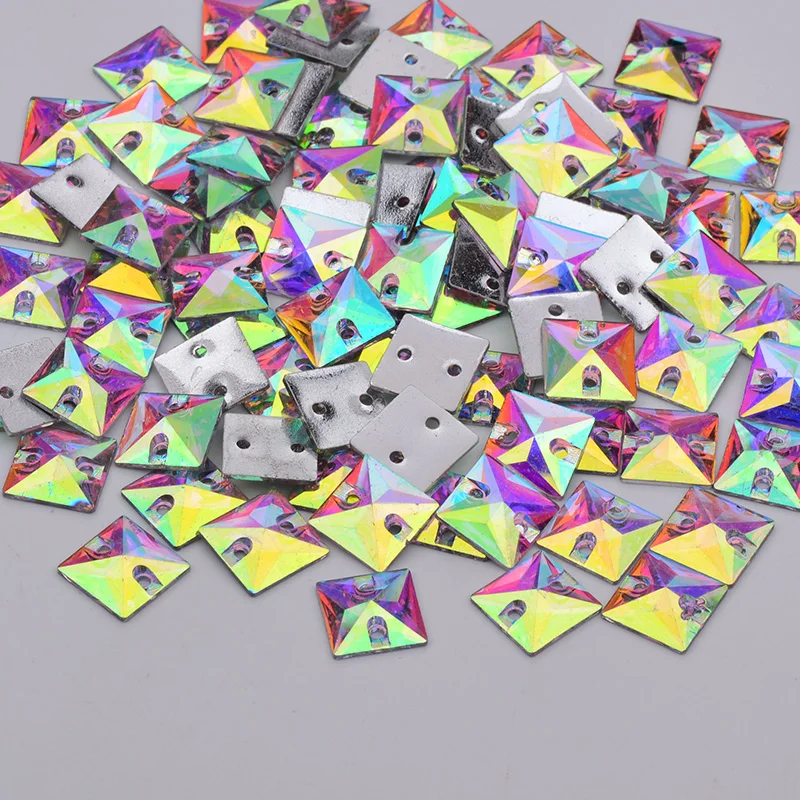 JUNAO-100pcs-10mm-Sewing-Crystal-AB-Square-Rhinestones-Flatback-Resin-Gems-Strass-Crystal-Appliques-for-DIY