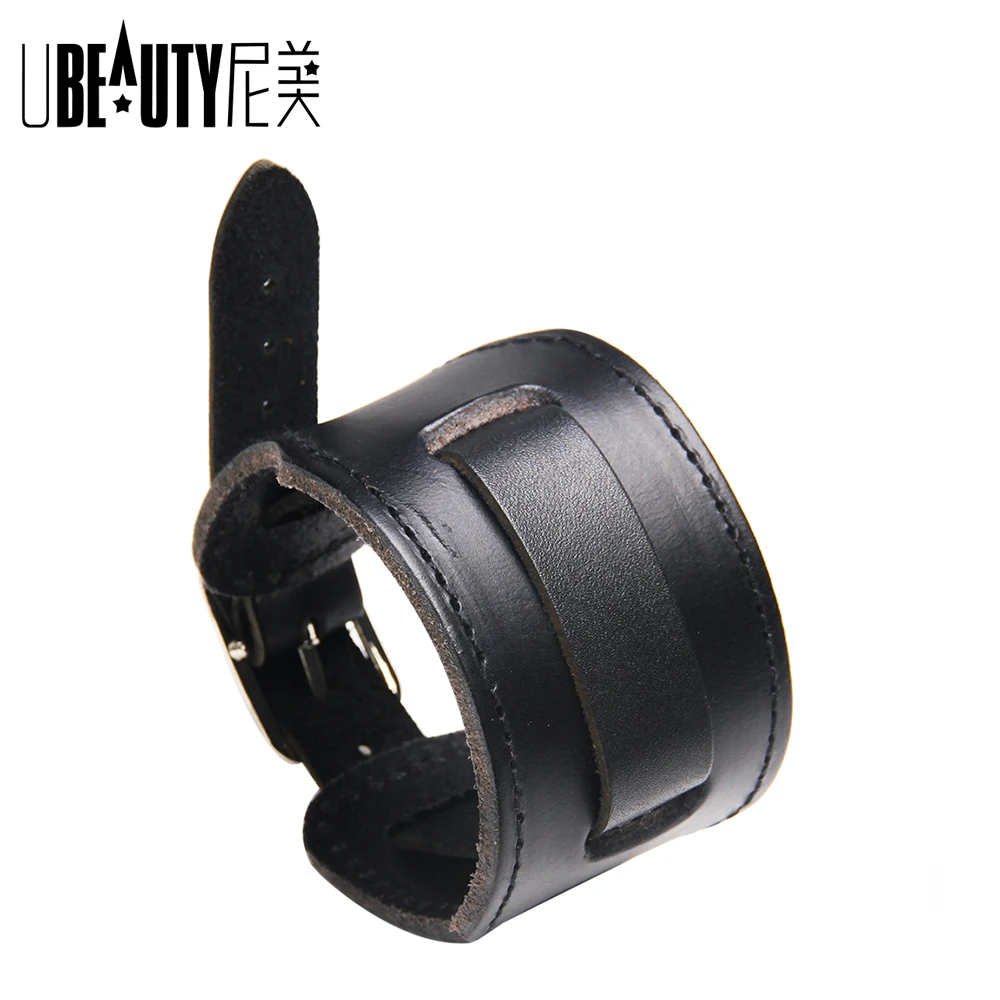 Juland Punk Braided Rope Alloy Bracelet Bangle Wristband Genuine Leather Bracelet Mens Leather Cuff Bracelet Viking Totem Wristbands Wide Cuff Leather Wrap Adjustable - Black In | Whizz Cuff - Foto 14