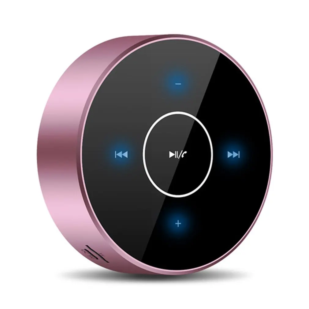 Pink A6 аудио сенсорный экран мини беспроводной Bluetooth динамик портативный для улицы спортивный сабвуфер для улицы для офиса - Цвет: Pink