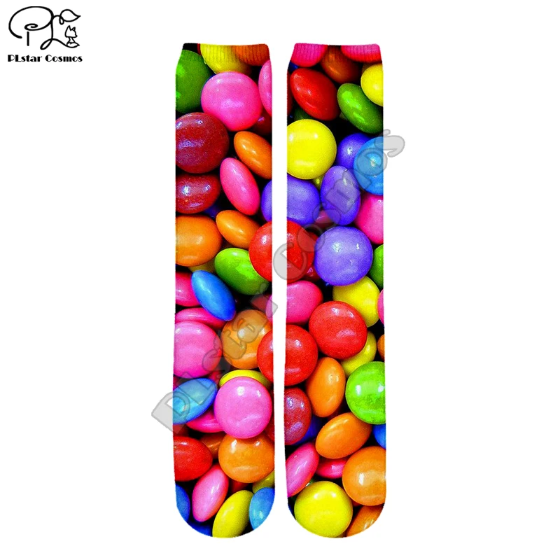 

PLstar Cosmos Cartoon Candy Funny Colorful Beautiful Unisex gums casual 3DPrint Women/men/boy/girl Cotton Ankle Socks style-1