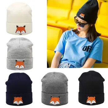 

Men and Women Spring Winter Warm Crochet Knit Lovely Soft Beanie Fox Hats