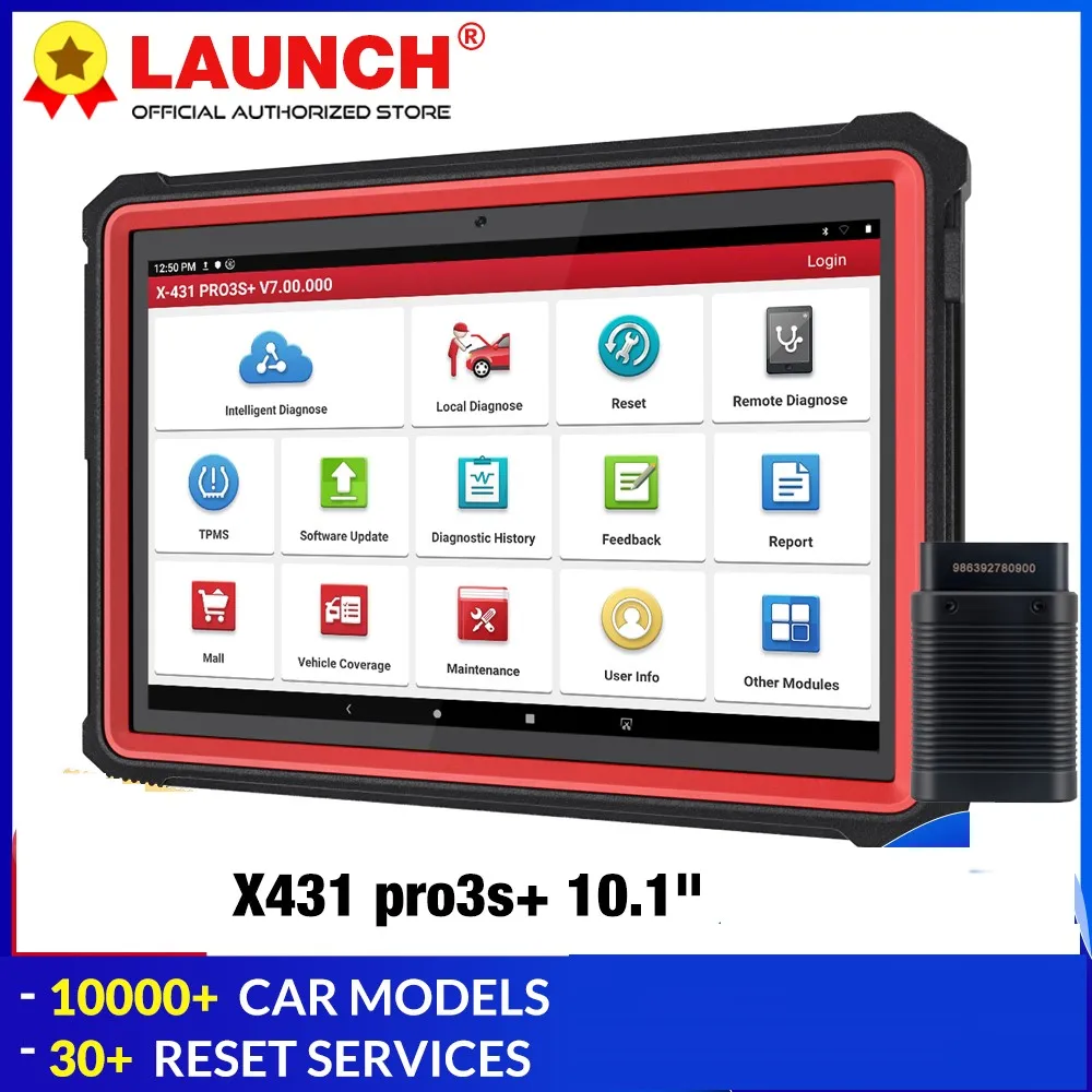 Диагностический инструмент LAUNCH X431 pro3s + диагностический OBD2 для автомобиля OBDII