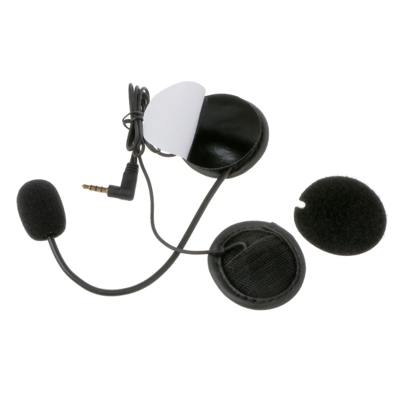 Microphone Speaker Soft Accessory For Motorcycle Intercom Work with 3 5mm plug X6HA