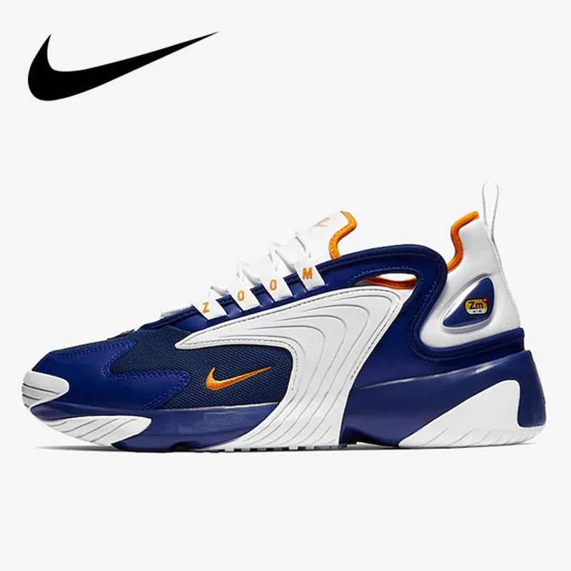 

Original Nike Zoom 2K WMNS Men Running Shoes Dad Shoes Motion Breathable Sneakers Pattern Restore Ancient Ways 2019 AO0269-400