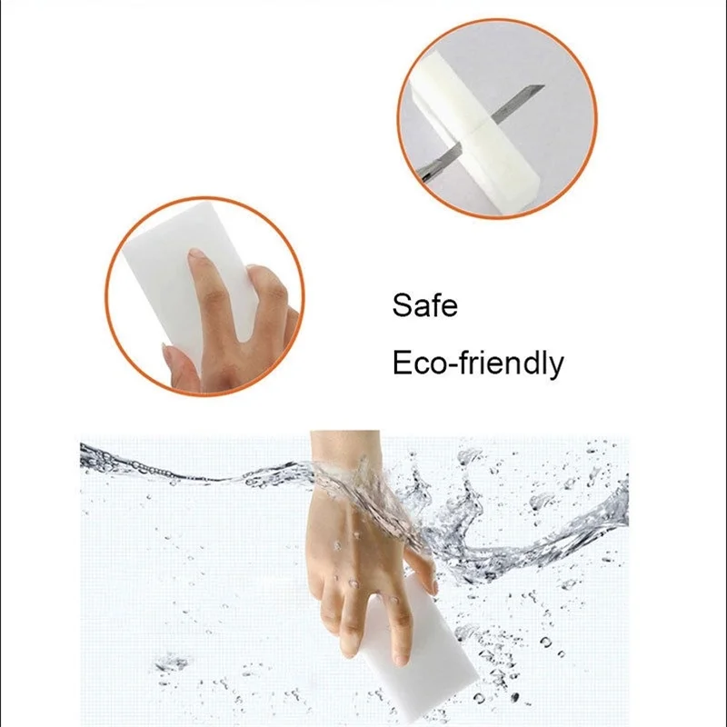 Волшебная губка Ластик Меламин 10/20 шт кухонные губки принадлежность для чистки/ванной комнаты/офиса Чистка посуды нано экологически чистые 10X6X2cm