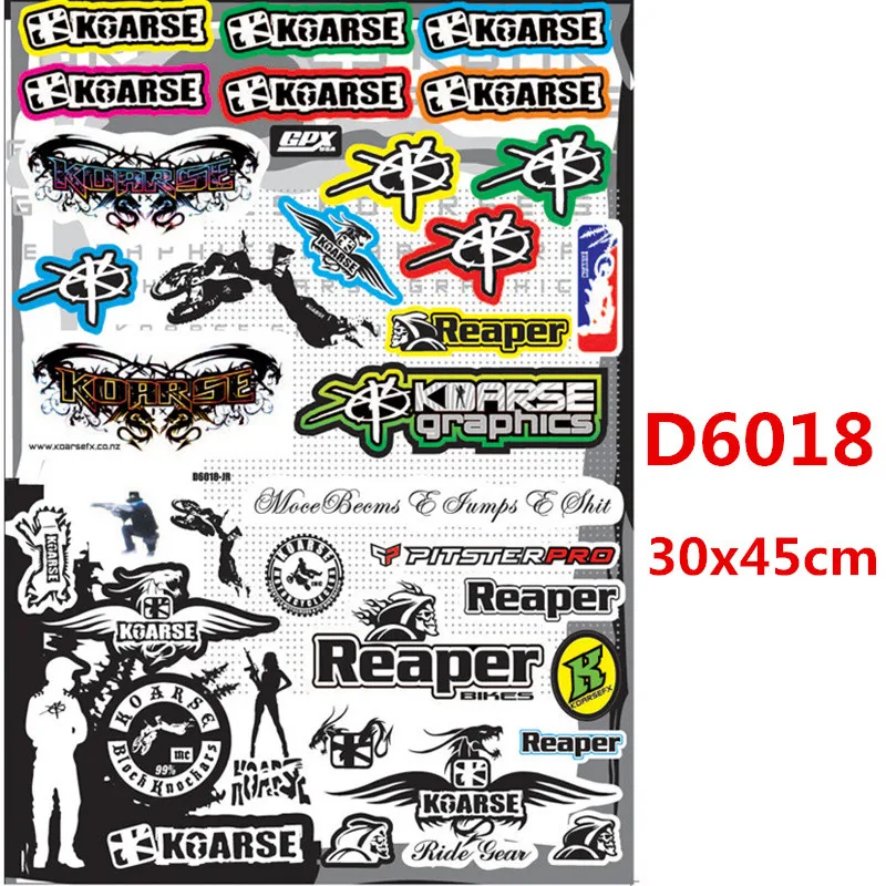 D6018 Newbee череп пленка наклейка для мотоцикла велосипед автомобиль блок Скутер смешные наклейки водонепроницаемый ПВХ каракули для Honda Suzuki Kawasaki - Цвет: D6018