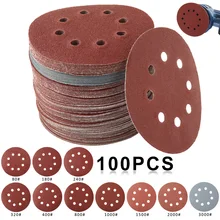 Lote de 100 discos de lijado de 75 mm kit de papel abrasivo para metal Be In Your Mind madera y caucho moler