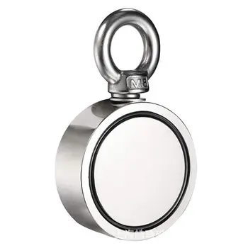 

Double Side Round Neodymium Strong Fishing Magnet Combined 660 LBS Pulling Force