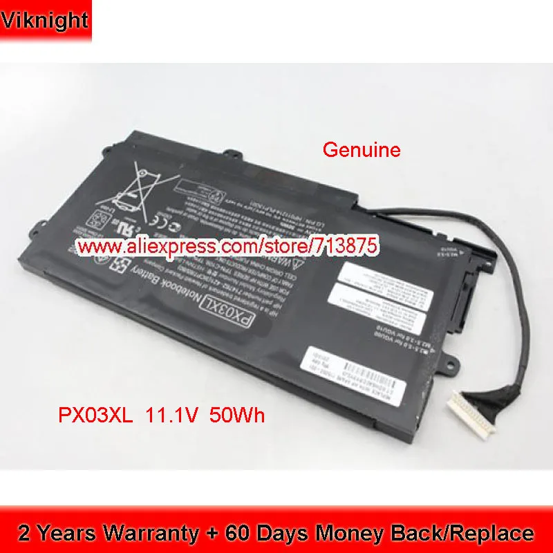Подлинная 11 1 V 50Wh 715050-001 PX03XL батарея для HP ENVY TOUCHSMART M6 ENVY14 K002TX 14k010la 14-k021tx 14-K107TX TPN-C109 |