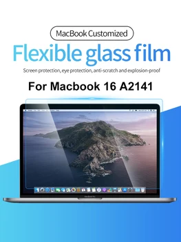 

PIRISI HD Flexible Glass Film Screen Protector for MacBook Pro 16 inch 2019 Model A2141 5 Layer 9H 0.2MM Thin Screen Guard
