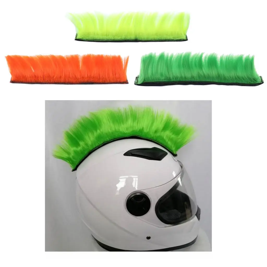 Motorbike Skinhead Wig Punk Helmet Mohawk Wig Hairpiece