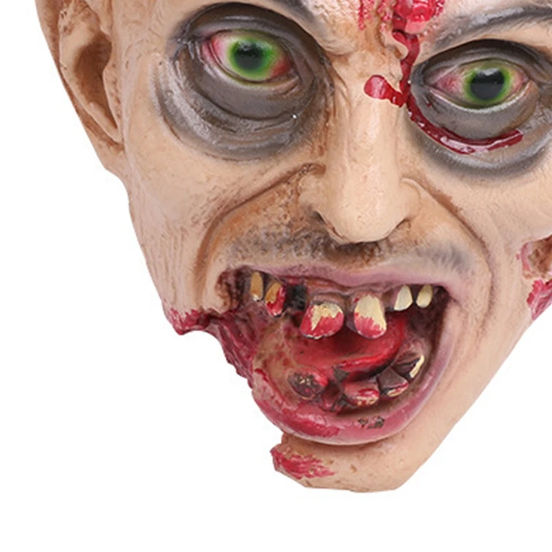 Halloween Horror Mask Festive Mask Zombie Head Scream Decoration Halloween Party Decoration