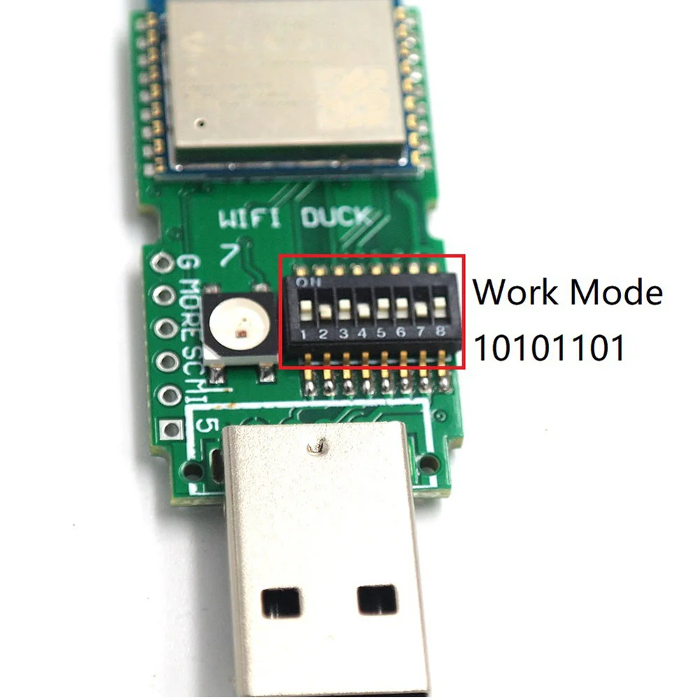 Клавиатура Atmega32u4 Прочный инструмент макетная плата RGB светодиодный WI FI утка ESP WROOM