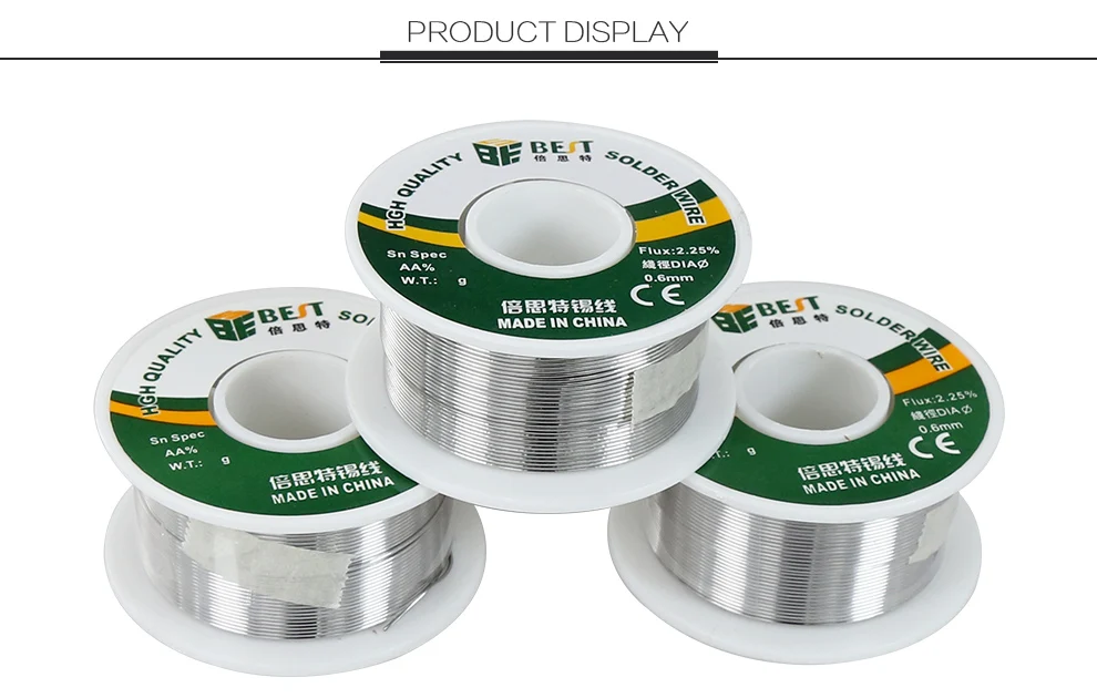 New Material Sn60 Pb40 Solder Wire 1.0/0.8/0.6/0.5/0.4/0.3mm 100G