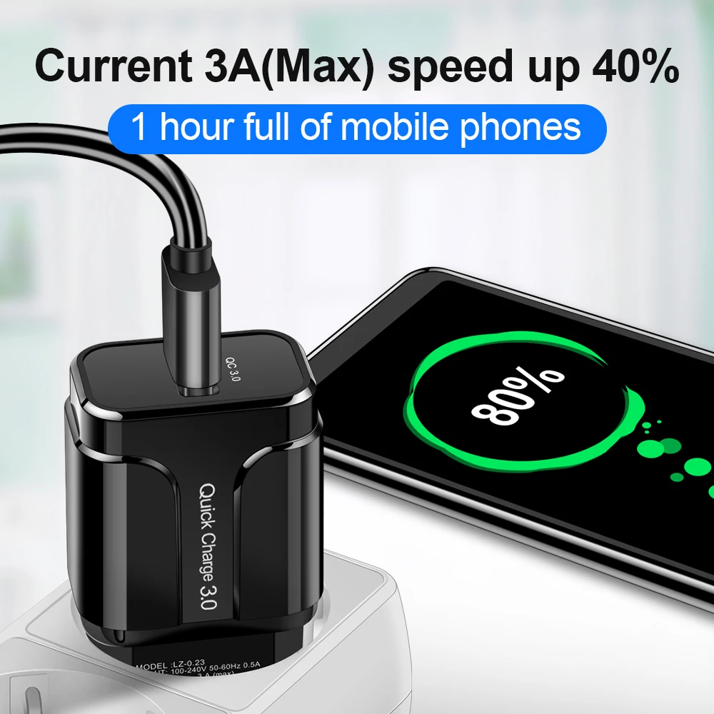 Олаф Быстрая зарядка 3,0 USB зарядное устройство для телефона iPhone 6 7 8 X XS max быстрое настенное зарядное устройство для samsung S8 S9 Xiaomi Mi 8 huawei