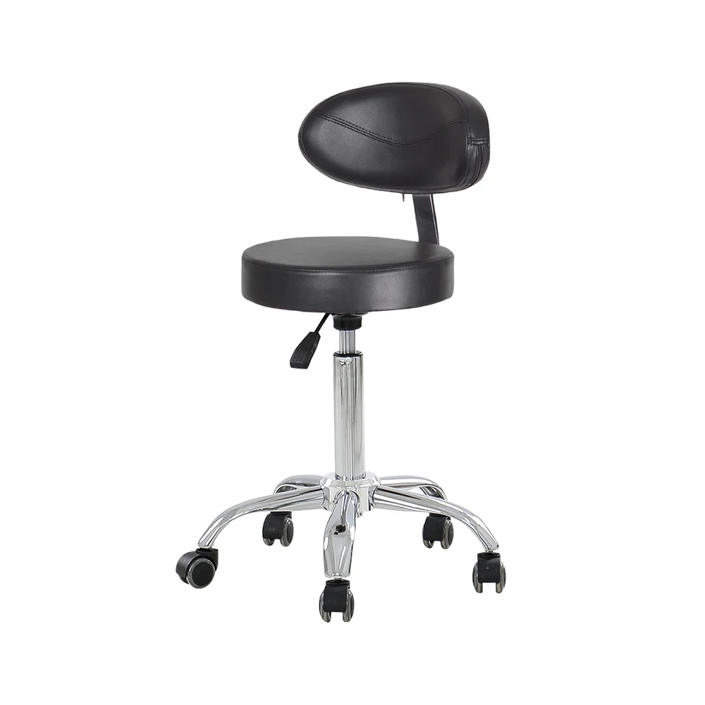 Круглый стул для салона красоты, стул с колесами для спины, стул для спа-салона, стул для татуажа, стул для профессионального лечения, стол - Цвет: 32x32x52-68cm