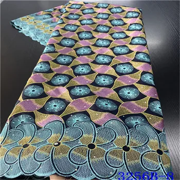 

Hot Sale African Lace Fabric Green Swiss Laces Nigerian Lace Fabric 2020 High Quality Lace Clothes For Women Dress NA3256B-3