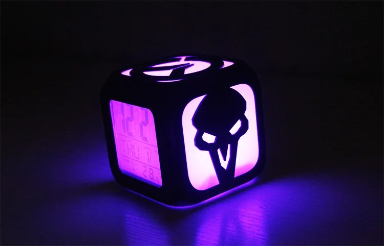 Кролик форма игры 3D Led маленький будильник Teenager'S спальня часы Дисплей день месяц дата