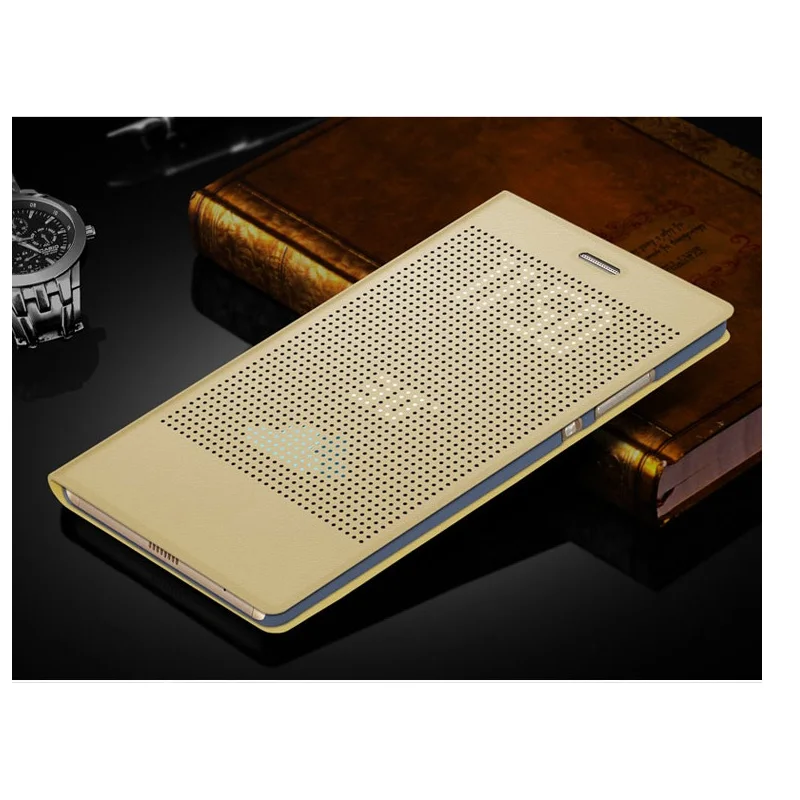 Умный кожаный чехол книжка с окошком для Huawei P8 MAX (6 8 дюйма)|Бамперы| |