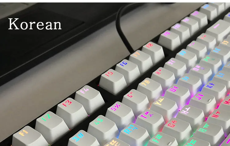 PBT Корейская клавишная крышка s MX Переключатель для logitech Cherry Mx Механическая клавишная крышка 104 клавиш