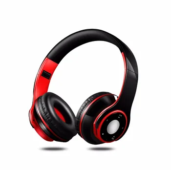 

free shipping colorful stereo Audio Mp3 Bluetooth Headset Wireless Headphones Earphone support SD card with mic play 10 hours