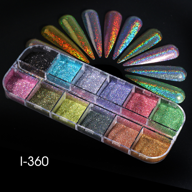 Abalone Shell Nail Art Glitter Natural Sea Shell Slices Nail Charms Flake Powders Shiny Sequins Manicure Design  FBBY