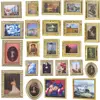 Vintage 1:12 Scale Photos Painting Mural Wall Picture for 1:12 Dollhouse Miniature Miniaturas Casa De Munecas ► Photo 1/6