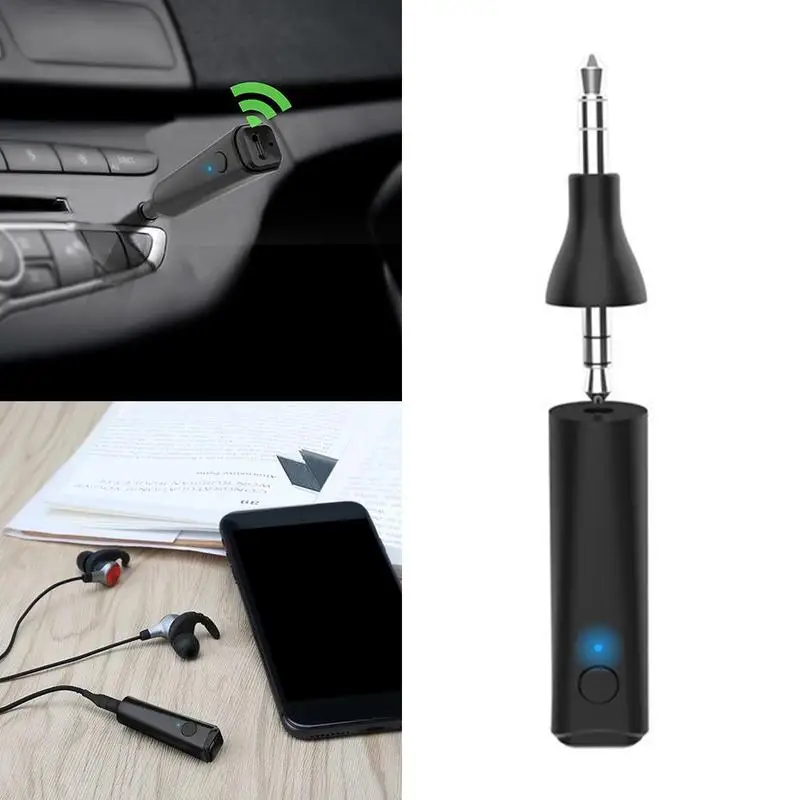 Hot Bluetooth 5.0 Wireless Stereo Car Audio Adapter Music Receiver Vehicles Hands-free Calling Collar Clip Bluetooth Receiver